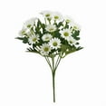 thumbnail image 1 of Cadorn 1 Bunch 7-Prong White Daisy Artificial Flower Bouquet, Chamomile Wild Chrysanthemum Orchid Fake Floral Arrangement for Wedding Party Home Decoration, 1 of 1