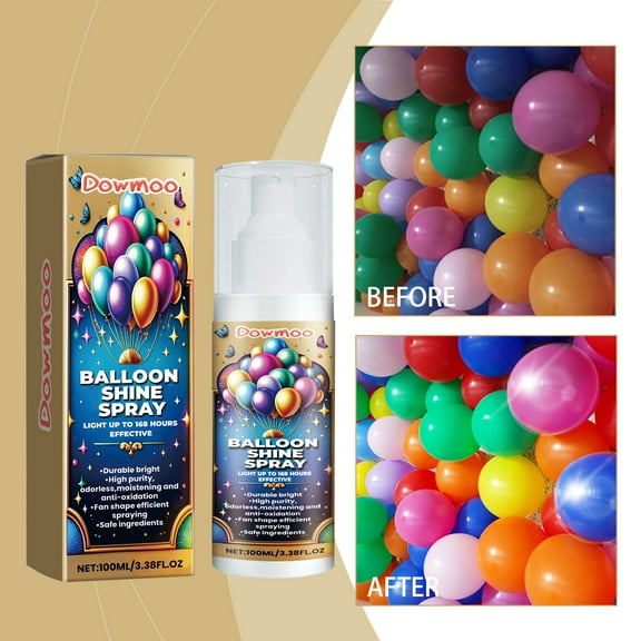 Cadorn 100ml Balloon Anti - Oxidation Gloss Spray - Long - Lasting Shine, Protection for Party/Wedding Decor Balloons