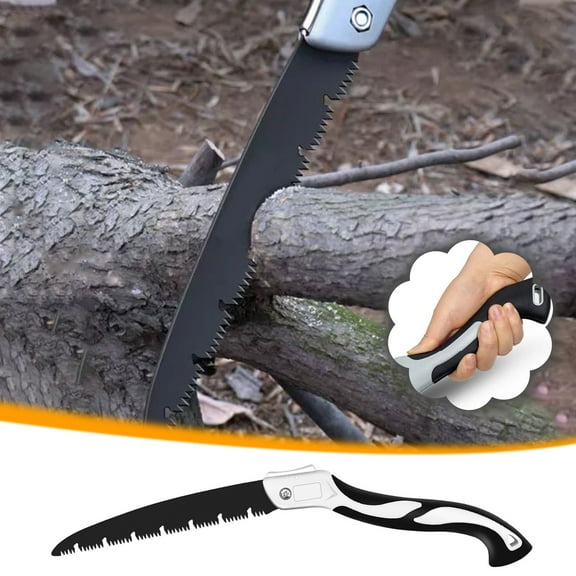 Cadorn 180mm Foldable Hand-Pull Saw – SK5 High-Carbon Steel Quick-Cut Hand Saw for Woodworking, Home & Outdoor Bamboo and Logging