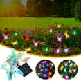 thumbnail image 1 of Cadorn 3.8m 12 - LED Solar - powered Butterfly String Lights - Colorful Outdoor Decor for Gardens and Courtyards, 1 of 9