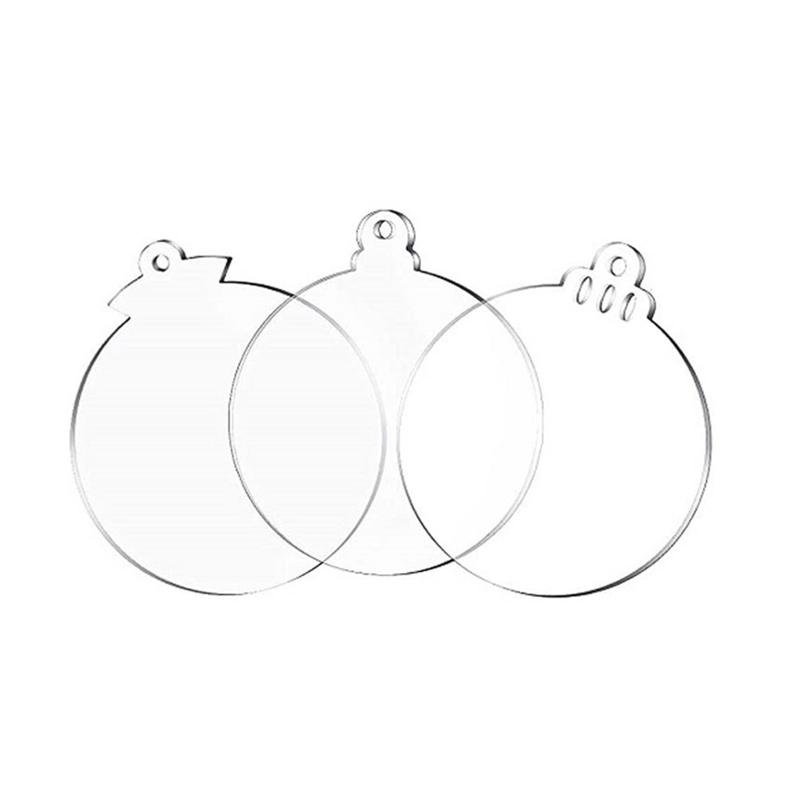 Cadorn 30PC DIY Clear Christmas Ornament Craft Kits - Versatile for Christmas Art, Crafts, and Wedding Decor Supplies