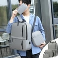 thumbnail image 1 of Cadorn 3PC Travel Laptop Backpack, Business Theft Slim Laptop Backpack With USB Charging Port, College Bag Gifts, 1 of 7