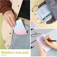 thumbnail image 1 of Cadorn 6 - Piece Colorful Rainbow Sticky Notes Set, Shopping Planner, Memo Pad for Office, Study, To - Do Lists, 1 of 6