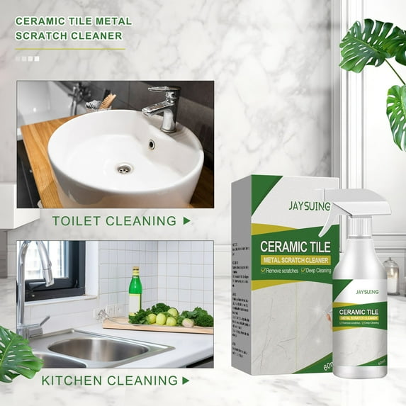 Cadorn 60ml Tile Metal Scratch Remover, Ceramic & Glazed Floor Cleaner, Rust & Black Mark Eraser for Home Use