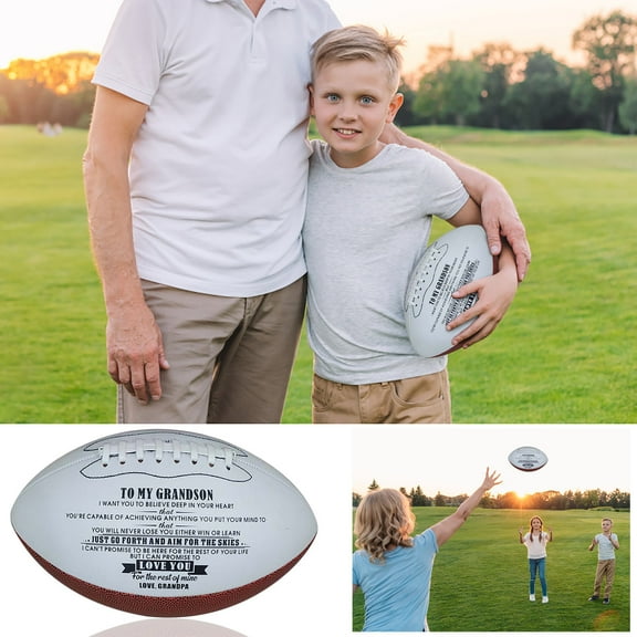 Cadorn 9 - inch American Football, Official Size Youth & Adult Training/Game Ball, Durable Composite Leather, Great Grip