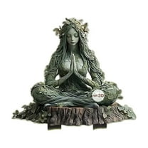 Cadorn Acrylic Mother Earth Green Garden Decoration - Outdoor Courtyard Ground Insertion Ornament Craft