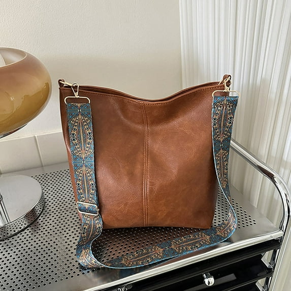 Cadorn Canvas Tote Bag Large Capacity Casual Commute Handbag Vintage Stylish Shoulder Bag with Retro Design for Work Shopping and Daily Use