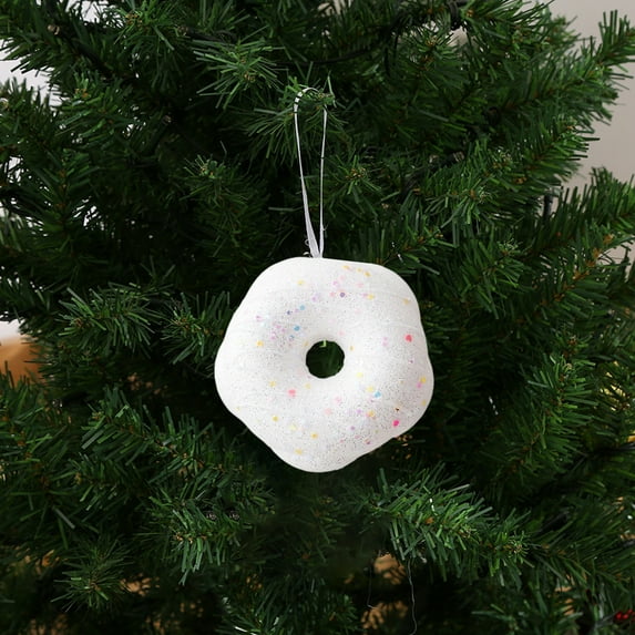 Cadorn Christmas Candy Cane Hanging Pendants, Red and White Striped Simulated Peppermint Decorations for Xmas Tree, Holiday Party Home and Window Display Supplies