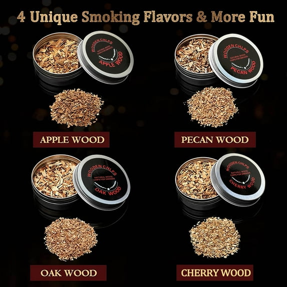 Cadorn Cocktail Wood - Chip Smoker - Aromatic Smoke Infuser for Crafting Unique Drink Flavors