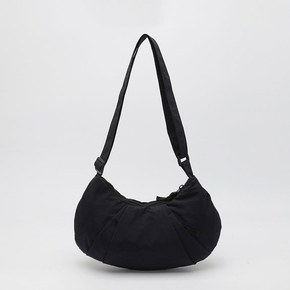 Cadorn Dumpling Crossbody Bag Lightweight Versatile Shoulder Bag for Women Fashion Casual Simple Solid Color with Adjustable Strap for Everyday Commuting Shopping and Travel