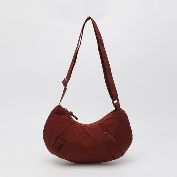 Cadorn Dumpling Crossbody Bag Lightweight Versatile Shoulder Bag for Women Fashion Casual Simple Solid Color with Adjustable Strap for Everyday Commuting Shopping and Travel