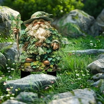 Cadorn Enchanted Garden Gnome Statue – Outdoor Decorative Figurine with Ivy Details – Perfect for Courtyards, Gardens, and Potted Plant Displays