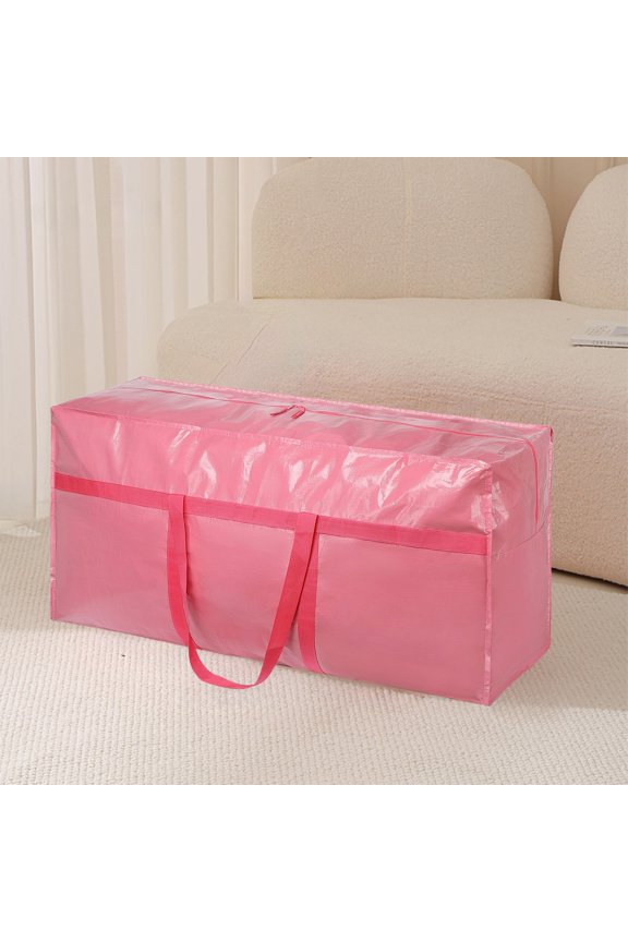 Heavy-Duty Large Capacity Reinforced Moving Storage Bag with Handles - Durable PE Woven Christmas Tree Storage Organizer for Travel, Laundry, Home Use