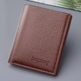 thumbnail image 1 of Cadorn Hengsheng Men's Wallet Genuine Leather Slim RFID Blocking Bifold with Multiple Card Slots for Daily Use Business Travel and Casual Outings Black, 1 of 8