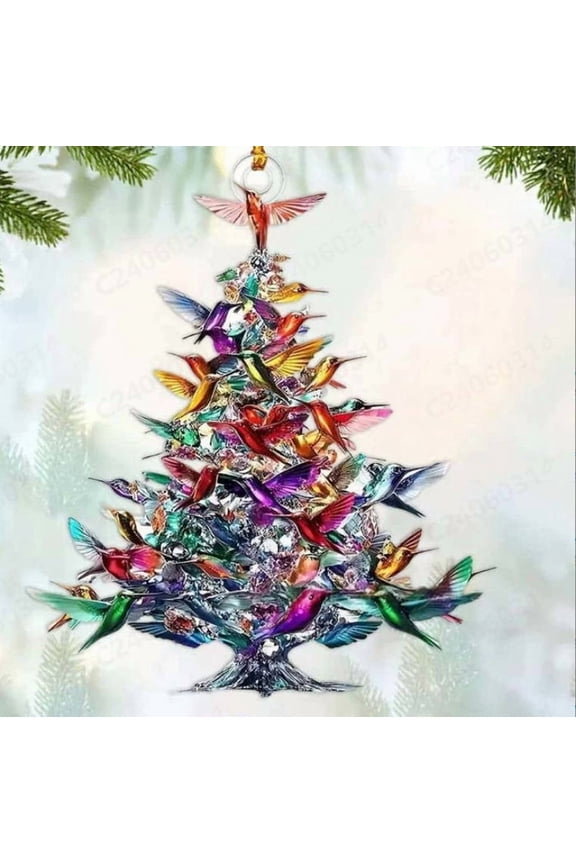 Hummingbird Decor Hanging Ornament - Elegant Garden Art Gift for Home Outdoor Wedding Party Decoration (Vintage Iron Craft)