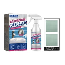 Cadorn JUE - FISH Bathroom Descaler Cleaner - 60ml Glass, Tile, Faucet & Tub Cleaner - Removes Limescale & Residue - with 2 Cleaning Cloths