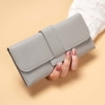 thumbnail image 1 of Cadorn Long Fold-over Flap Leather Wallet for Women Fashion Casual Multifunctional Clasp Purse with Stylish Design for Everyday Use, Travel, Business and Shopping Accessories, 1 of 4