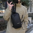 thumbnail image 1 of Cadorn Men's Combination Lock Chest Bag with USB Port, Nylon Casual Crossbody Bag for Travel, Outdoor Activities and Everyday Use, 1 of 8