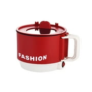 Cadorn Mini Electric Hot Pot with Foldable Handle - Portable Large - capacity Hot Pot with Phone Holder, Ideal for Steak, Rice, Ramen & Oatmeal