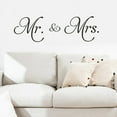 thumbnail image 1 of Cadorn Mr & Mrs Wall Decal 5032 – Romantic Home Decor Stickers for Wedding, Bedroom & Couples’ Space Adornment, 1 of 3