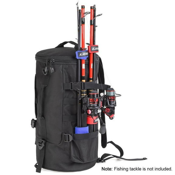 Cadorn Multi - purpose Fishing Backpack: Outdoor Travel Fishing Rod, Reel & Tackle Storage Bag