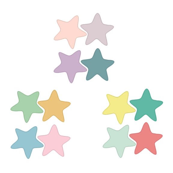Cadorn Multicolor Mobile Creative Wall - Affixed Decorative Wall & Window Decoration (14.8x21cm) – Adorable Star - Themed Design for Home & Space Enhancement