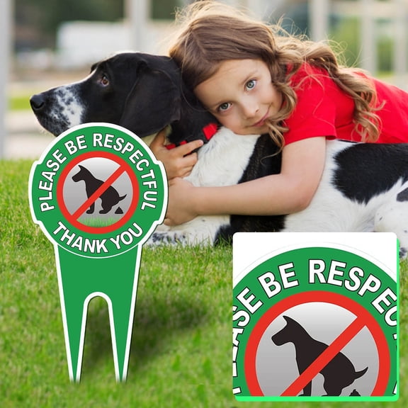 Cadorn “No Pet Dogs Defecate/Urinate” Sign, Durable Warning Plaque for Public Areas, Parks & Communities