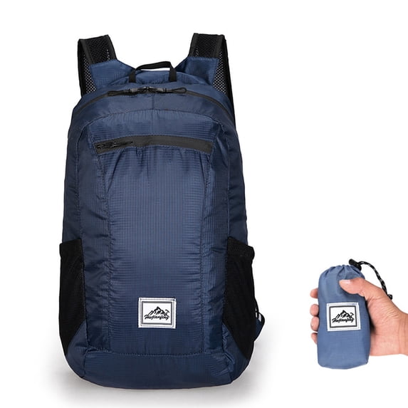 Cadorn Nylon Lightweight Backpack Foldable Outdoor Sports Backpack with Simple Design for Travel Hiking Gym and Daily Commute