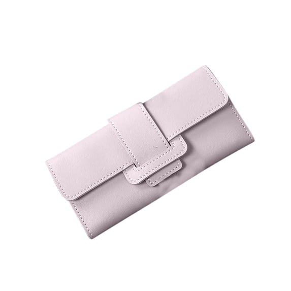Cadorn PU Leather Long Women's Wallet with Multi-Function Zipper, Multiple Card Slots, Snap Closure and Coin Pocket – Stylish and Practical for Daily Use, Travel, Shopping, and Business