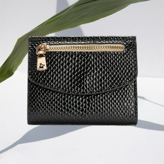 Cadorn PU Leather Wallet for Women Slim Fashionable Coin Purse with Multiple Zippers and Card Slots for Everyday Use Travel Shopping and Grocery Essentials