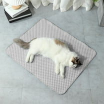 Cadorn Pet Cooling Mat 45x35cm Gray for Dogs and Cats, Non-Toxic Gel Pad for Summer Heat Relief, Portable & Reusable