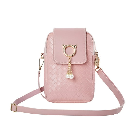 Cadorn Quilted PU Leather Phone Crossbody Bag for Women, Fashionable Shoulder Bag with Single Pocket, Trendy Design for Daily Commuting Shopping