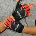 thumbnail image 1 of Cadorn Red Anti - slip Half - finger Gloves - Stylish & Functional Handwear, 1 of 4