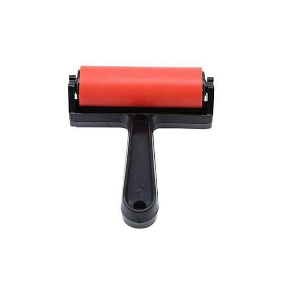 Cadorn Reinforced Press Roller with Red Rubber Roll – Versatile Tool for Crafting & DIY