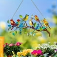 thumbnail image 1 of Cadorn Stained Glass Style Acrylic Bird Wall Decor - Multi-Purpose Hanging Sign Plaque with Branch Design for Home & Garden, Vibrant Colors Durable Decoration, 1 of 5