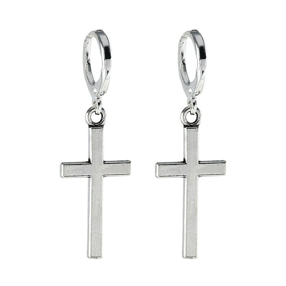 Cadorn Stainless Steel Non - Pierced Clip - On Dangle Hoop Earrings Set - Stylish Unisex Jewelry for All Occasions