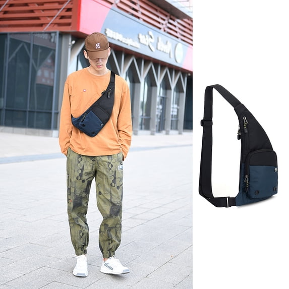 Cadorn Trendy Corduroy Chest Bag Crossbody Sling Bag with Inner Pocket for Men Women, Work, Travel, Gym, and Outdoor Activities