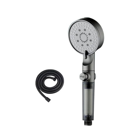 Cadorn Turbo 5-Speed Adjustable High Pressure Shower Head with Hose - 5 Spray Modes, Filtered Shower Head for Bathroom, Modern Design, Easy Installation, 1.5m Hose