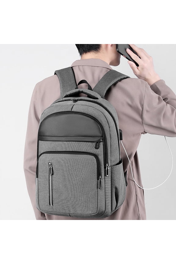 Waterproof Nylon Laptop Backpack Spacious Durable Computer Bag with Padded Compartment for Work Commute School and Travel