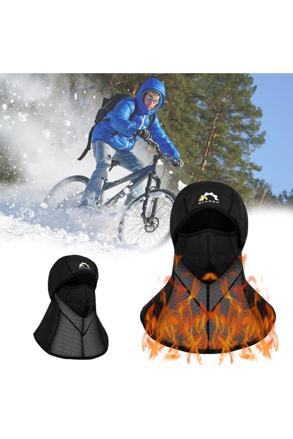 Winter Warm Ski & Cycling Balaclava - Windproof Face Mask Helmet Liner for Cold Weather Sports