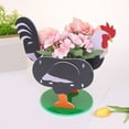 thumbnail image 1 of Cadorn Wooden Rooster Flower Pot – Indoor Decor & Outdoor Ornamental Planter Craft, 1 of 6