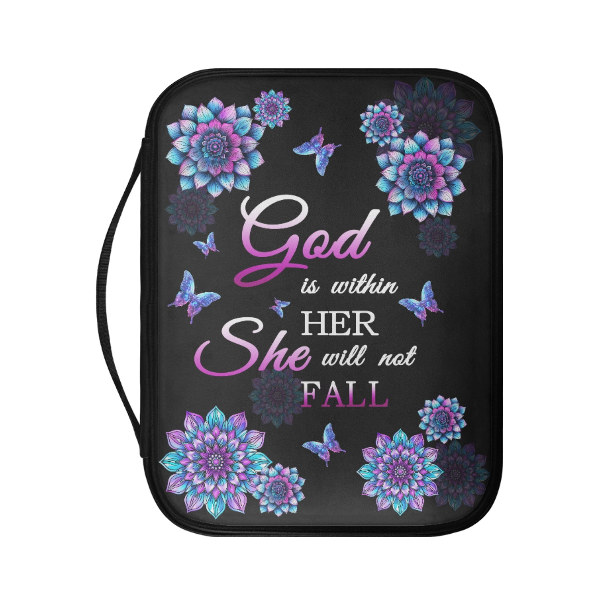 FKELYI Bible Cover with Zipper Pocket Faux Leater Bible Bags with ...