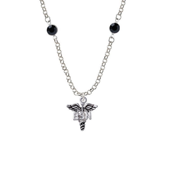 Caduceus - BSN Black Crystal Fiona Necklace