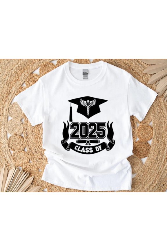 Caduceus Doctor 2025 T-Shirt , Hoodie , Sweatshirt Graduation Graphic for Medical Students, for men & women, up to size 5XL