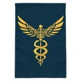 thumbnail image 1 of Caduceus Medical Symbol Doctor Nurse EMT Garden Yard Flag, 1 of 3