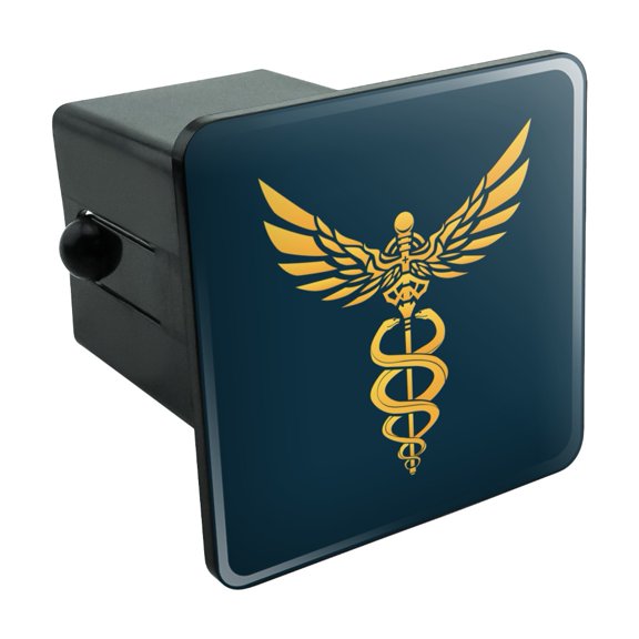Caduceus Medical Symbol Doctor Nurse EMT Tow Trailer Hitch Cover Plug Insert