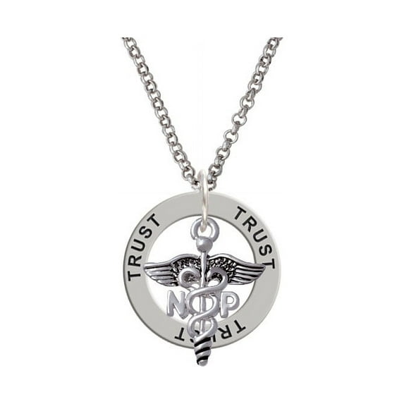 Caduceus - NP Trust Affirmation Ring Necklace