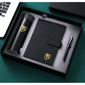 Caduceus, Smart Display Flask with Notebook, Pen & Matching Gift Box, Gift Set
