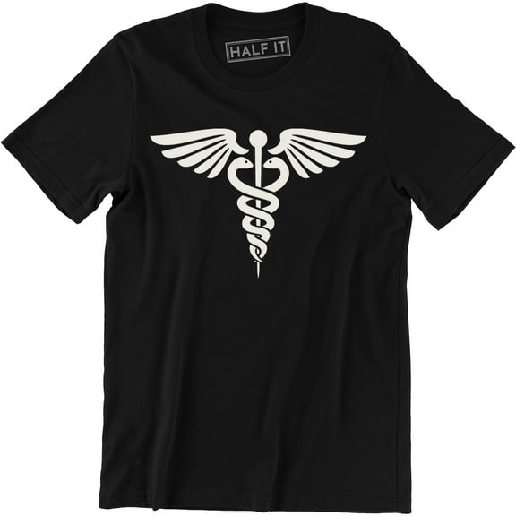 Caduceus Symbol Medical Service Medicine Stethoscope RN Nurse Doctor Tee Shirt