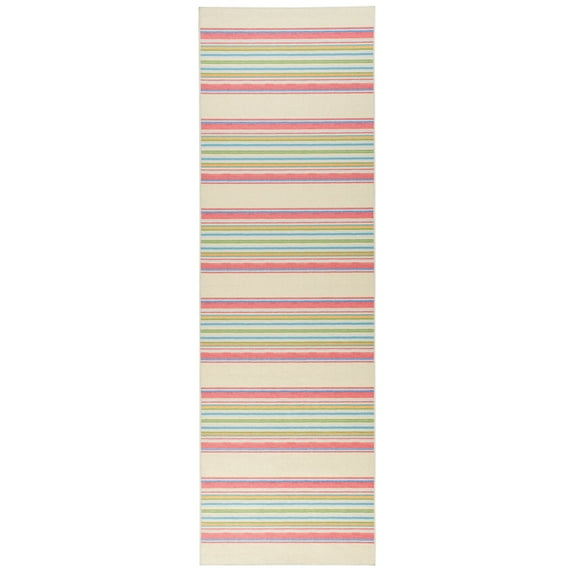 Dash & Albert Cady Stripe Machine Washable Rug, 5' x 8', Multi